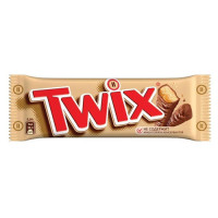 Шоколадный батончик Twix, маленький, 55 гр