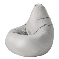 Кресло-мешок Серебристо-серый, XXL-Комфорт 150*100 см, оксфорд, съемный чехол