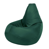 Кресло-мешок Темно-зеленый, XL-Стандарт 130*95 см, оксфорд, съемный чехол