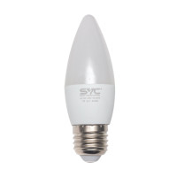 Лампа светодиодная SVC C35-7W-E27-6500K, 7 Вт, 6500К, холодный белый свет, E27, форма шар